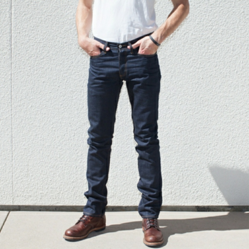 Gustin NWOT#200 Japan Viridian Selvage 13oz Red ID